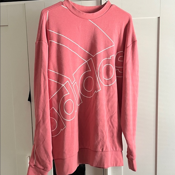 Adidas Women's Pink Crew Neck Sweater - Picture 1 of 3